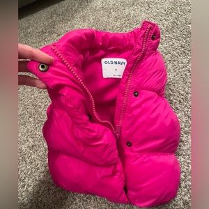 Old Navy toddler girls puffer vest.